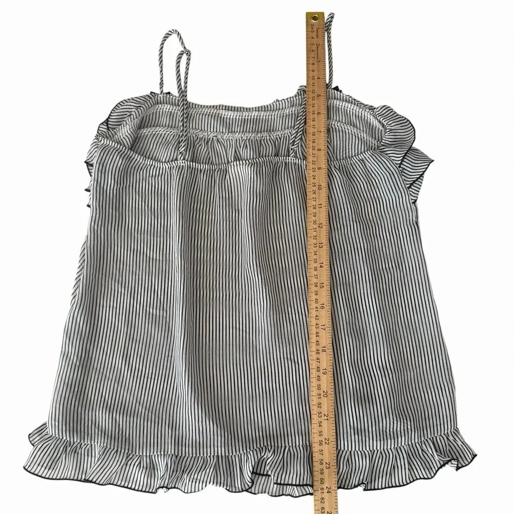 In Bloom by Jonquil Ruffle Camisole Striped SM •Bows Coquette Dollette Parisian